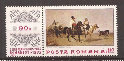 LP 812 Romania -1972- ZIUA MARCII POSTALE ROMANESTI foto
