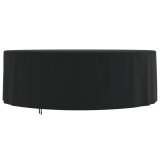 Cumpara ieftin Husă mobilier de grădină rotundă negru &Oslash; 244x71 cm Oxford 420D