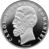 2026 Carol I - Reproducere monedă cu valoare nominală de 5 lei, emisă &icirc;n anul 1880 - Argint pur