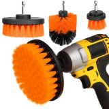 Set 4 perii de curatare pentru bormasina si surubelnita, nylon