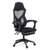 SCAUN ERGONOMIC CU SUPORT DE PICIOARE OFF 424 NEGRU