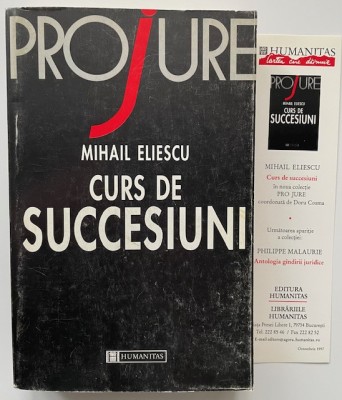 Curs de succesiuni - Mihail Eliescu foto