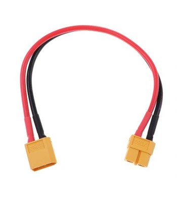 Set prelugitor mufa XT90 tata mama cu cablu siliconic 12AWG 20cm max 30A 500V foto