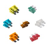 Cumpara ieftin Set sigurante lamelare auto, pachet dublu , 14 bucati, amperaje diferite.