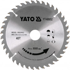 YATO Disc circular pentru lemn 210 x 30 x 3.2 T40 foto