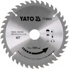 YATO Disc circular pentru lemn 210 x 30 x 3.2 T40