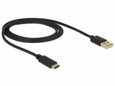 Cablu de date Delock USB-C - USB-A 1m Black foto