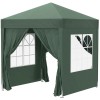 Pavilion Camping Pliabil 2x2x2.4m Verde cu 4 Pereti ART Cadru Metalic Husa Transport Inclusa