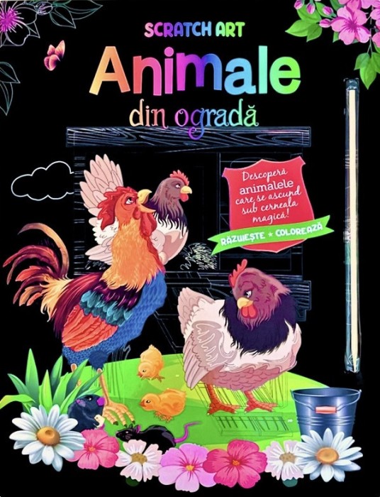 Animale Din Ograda. Scratch Art, - Editura Flamingo