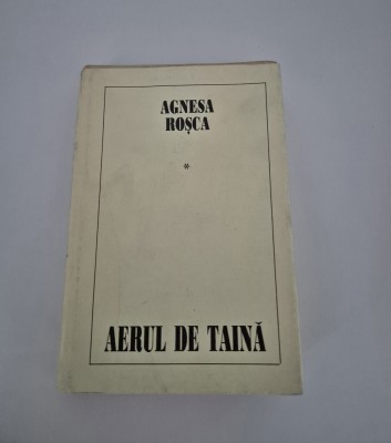 Carte cu autograf Agnesa Rosca Aerul de taina Versuri foto