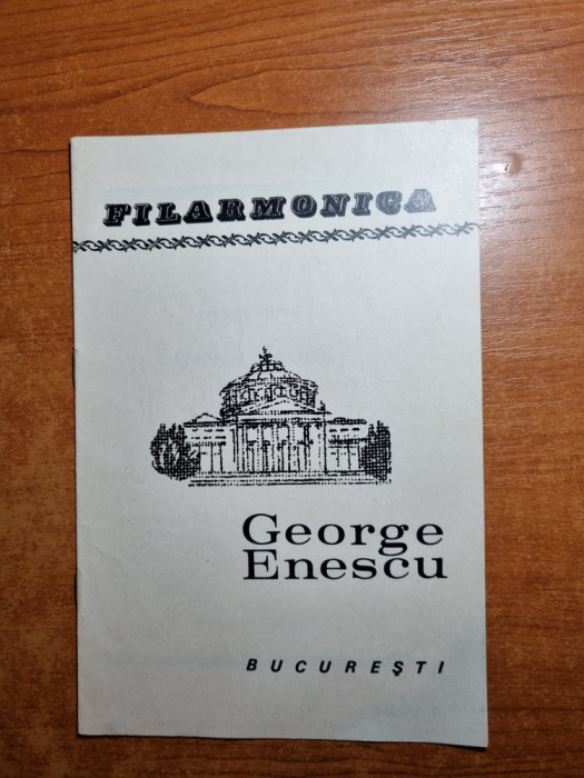 filarmonica george enescu bucuresti 1969-1970