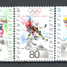 Liechtenstein.1991 Olimpiada de iarna ALBERVILLE SL.232