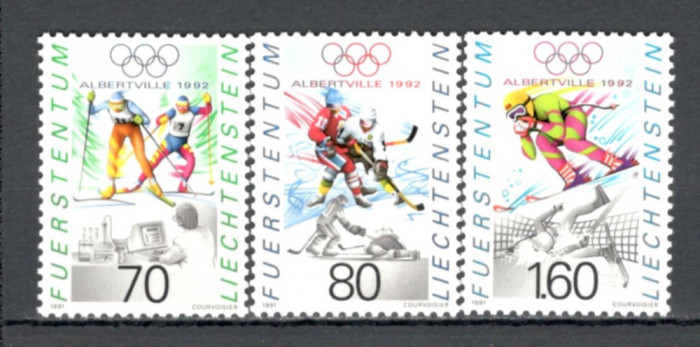 Liechtenstein.1991 Olimpiada de iarna ALBERVILLE SL.232