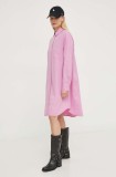 Marc O&#039;Polo rochie culoarea roz, mini, dreaptă