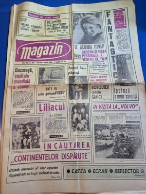 ziarul magazin 6 aprilie 1968 - articol si foto volvo,bucuresti capitala mondiala a vinului foto