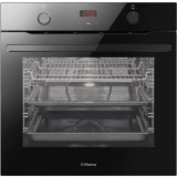 Cuptor incorporabil Hansa X-Type BOES684620 Clasa A, 77L, SteamCleaning Email EasyClean, 9 programe, Negru