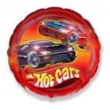 Balon folie rotund Hot Cars 45cm
