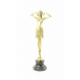 Dansatoarea Scarab - statueta Art Deco din bronz DC-26, Nuduri