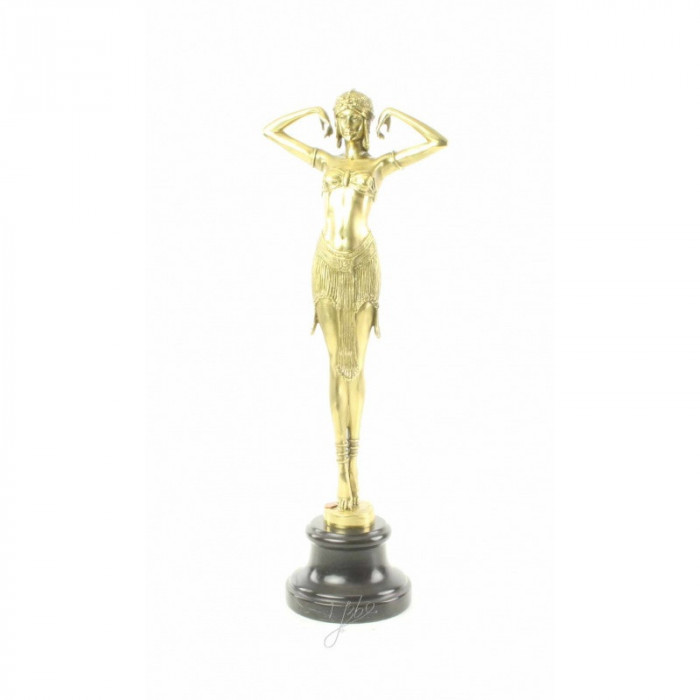Dansatoarea Scarab - statueta Art Deco din bronz DC-26