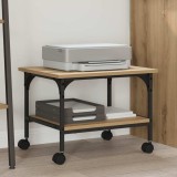 vidaXL Suport pentru imprimantă Stejar Artizanal 50 x 40 x 38 cm 882996