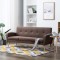 Canapea de 3 persoane, material textil, maro