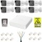 Kit supraveghere IP Hikvision 6 camere 2MP IR 30m PoE Lentila 2.8mm, NVR 8 canale 6MP PoE, accesorii montaj, HDD 1TB + Autocolant Rovision SafetyGuard