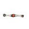 Inel argint 925, molecula cu zirconii colorate m58