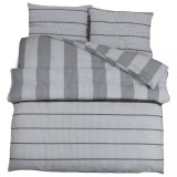 Cumpara ieftin Set cu husa de pilota, gri, 200x200 cm, bumbac