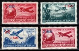 Romania 1952, LP 319 + LP 319 a, Aviatie - valori mari (supratipar), MNH!, Nestampilat