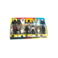 Set 6 figurine Toaletă, 12 cm, multicolore