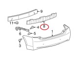 Absorbant bara, tampon Toyota Prius (Xw30), 05.2009-01.2016, Spate, Aftermarket