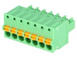 Regletă de conexiuni deconectabilă 7 piste 3,81mm drept mufă