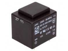 Transformator &icirc;ncapsulat 2,3VA 230VAC 12V 192mA PCB