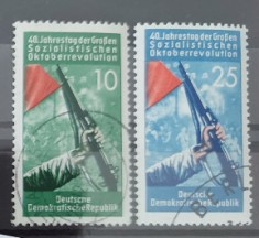 TS21 - Timbre serie DDR - 1957 Mi 601-602