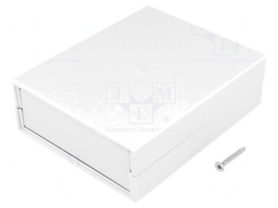 Carcasă ABS gri cu panou 91x111x35 mm foto