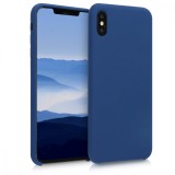 Cumpara ieftin Husa pentru Apple iPhone XS Max, Silicon, Albastru, 45909.116, Carcasa, Kwmobile