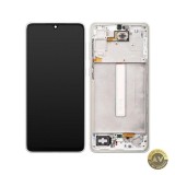 Display cu Touchscreen Samsung Galaxy A33 5G A336 cu Rama Alb Service Pack GH82-28143B