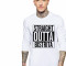 Bluza barbati alba - Straight Outta Bistrita - 2XL