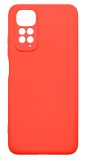 Husa de protectie din silicon pentru Redmi Note 11, SoftTouch, interior microfibra, Rosu