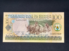 Bancnota Rwanda, 100 Francs, 2003, UNC foto