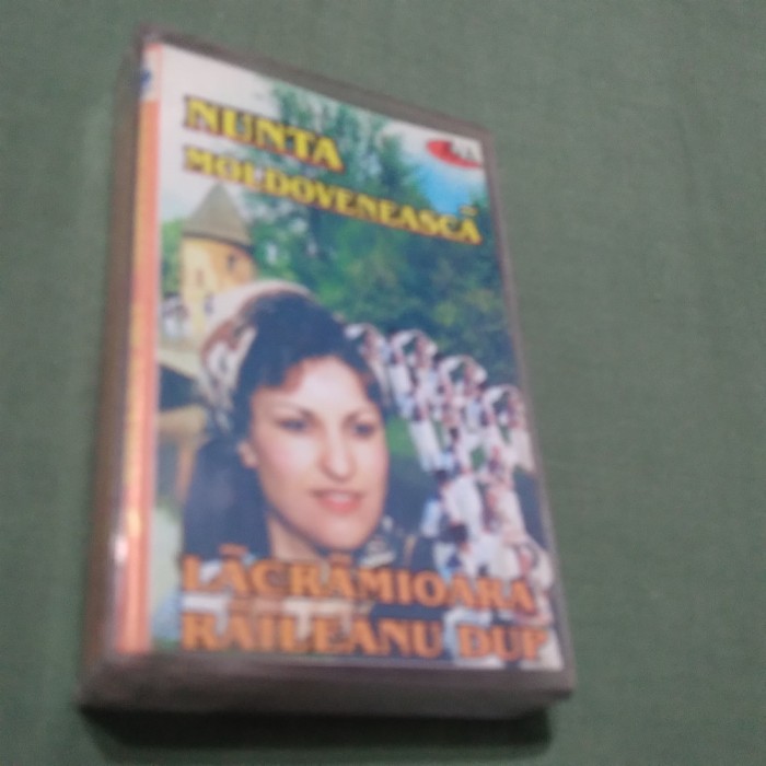 CASETA AUDIO PETRECERE NUNTA MOLDOVENEASCA-LACRAMIOARA RAILEANU DUP RARA!! ORIGINALA