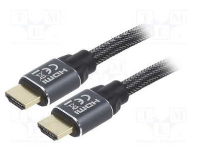 Cablu HDMI 2.0 GEMBIRD 3m textil negru foto