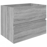 Dulap de chiuvetă, sonoma gri, 60x38,5x45 cm, lemn prelucrat