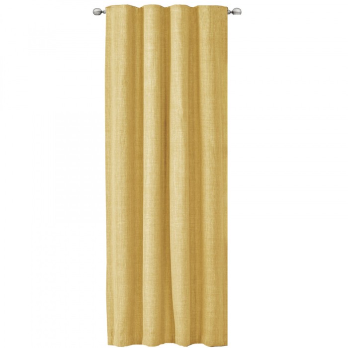 Draperie Elfie Opac cu rejansa Jemidi, 140 x 245 cm, Galben, Poliester, 55333.06