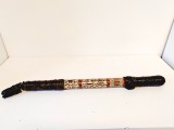 ** Pumnal stilet oriental, teaca lemn cu intarsii os si sidef de scoica vintage