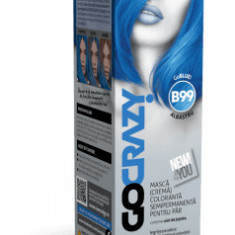 Loncolor Go Crazy Mască (cremă) colorantă semipermanentă de păr B99 Albastru, 1 buc