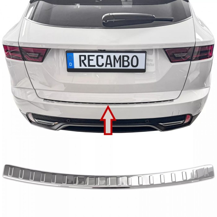 Ornament protectie portbagaj/bara spate crom pentru Jaguar E-Pace X540 din 2017