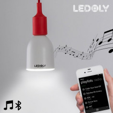 Bec LED Alb Bluetooth cu Difuzor Ledoly L1000 foto