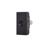 Modul priza TV Luxion 1M, negru, standard italian pentru rame din sticla