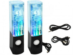 Boxe Audio Decorative Iluminate LED tip Fantana Arteziana cu Apa foto